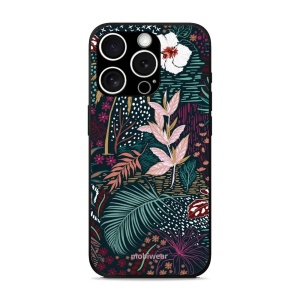 Lesklý kryt Mobiwear Glossy - Apple iPhone 15 Pro Max - G043G - Temná flóra