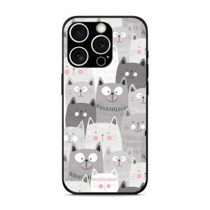 Lesklý kryt Mobiwear Glossy - Apple iPhone 15 Pro Max - G045G - Kočičky
