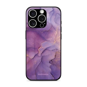 Lesklý kryt Mobiwear Glossy - Apple iPhone 15 Pro Max - G050G - Fialový mramor