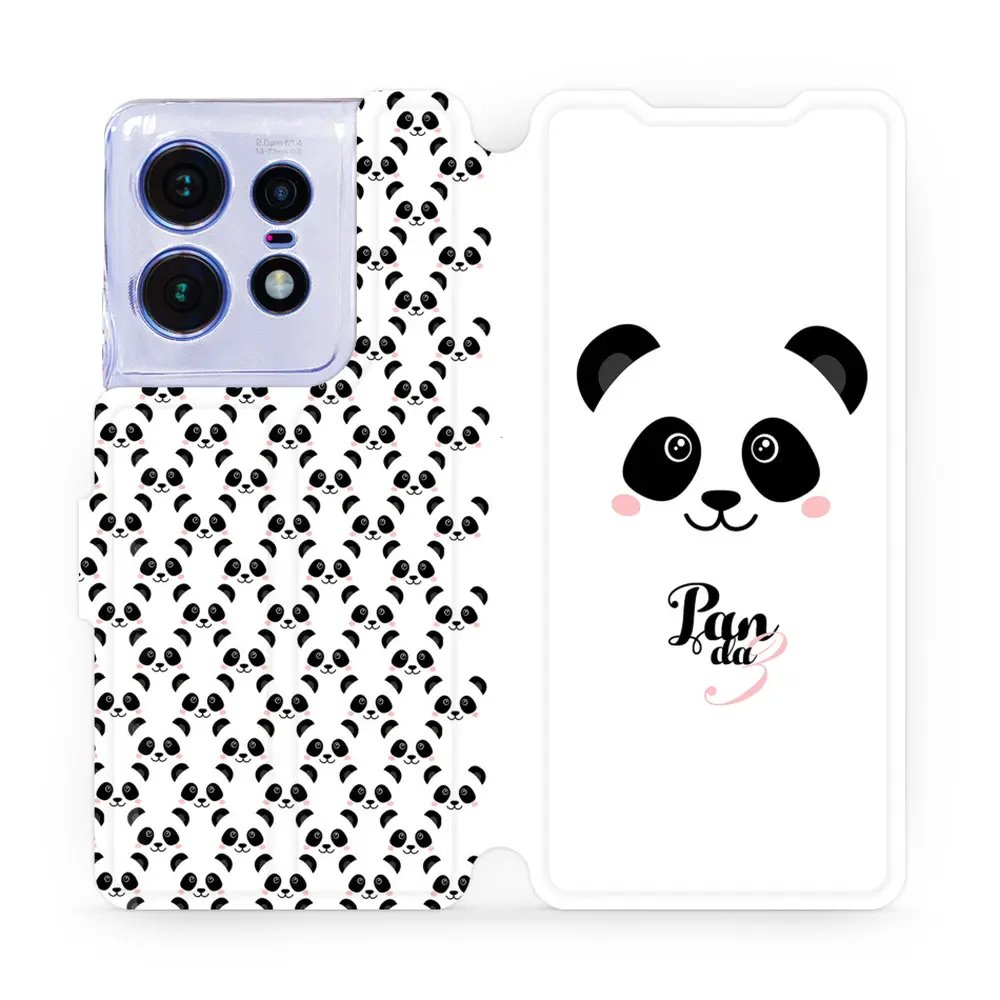 Flipové pouzdro Mobiwear - Motorola Edge 50 Pro - M030P Panda Amálka