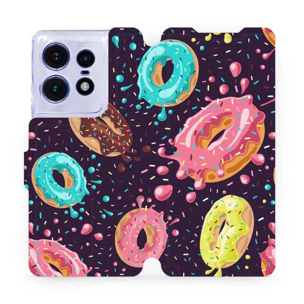 Flipové pouzdro Mobiwear - Motorola Edge 50 Pro - VP19S Donutky