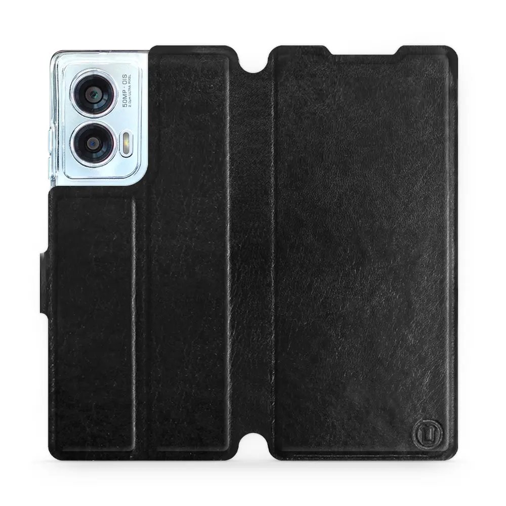 Flipové pouzdro Mobiwear - Motorola Edge 50 Fusion - Černé a šedé