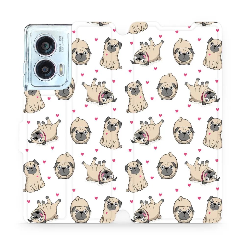 Flipové pouzdro Mobiwear - Motorola Edge 50 Fusion - M097P Mopsíci