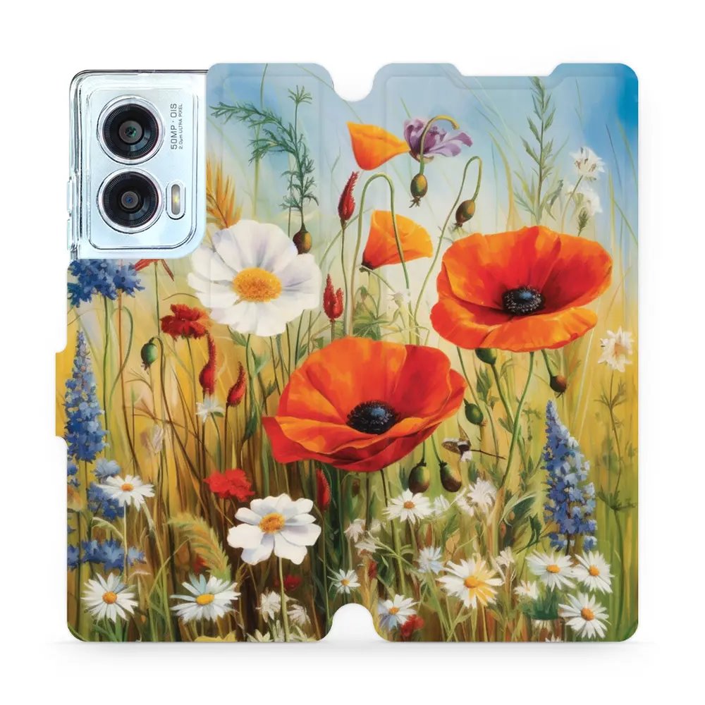 Flipové pouzdro Mobiwear - Motorola Edge 50 Fusion - VP43S Letní louka