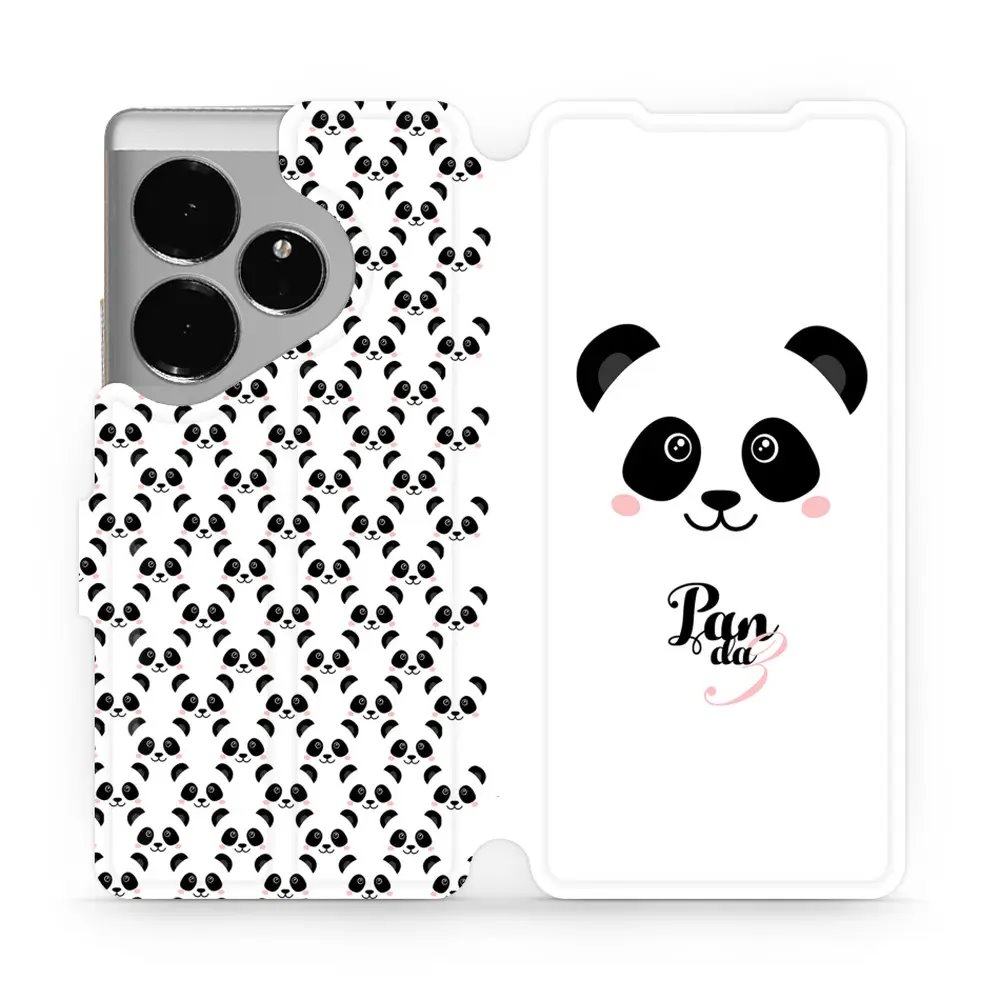 Flipové pouzdro Mobiwear - Realme GT 6 5G - M030P Panda Amálka