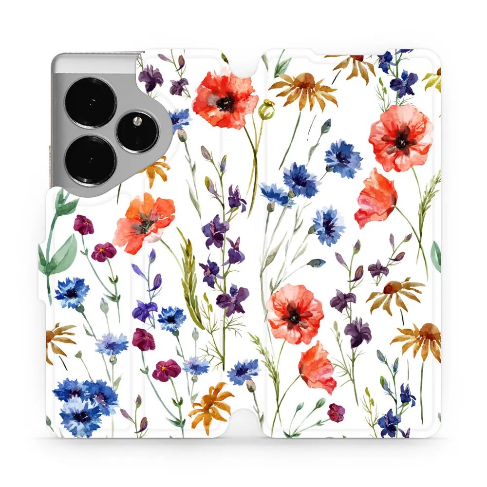 Flipové pouzdro Mobiwear - Realme GT 6 5G - MP04S Luční kvítí