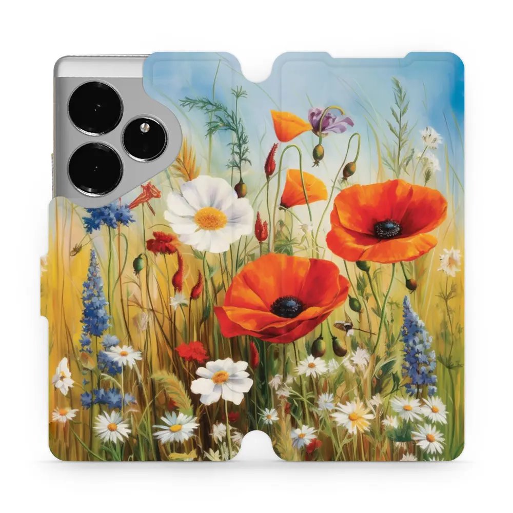 Flipové pouzdro Mobiwear - Realme GT 6 5G - VP43S Letní louka