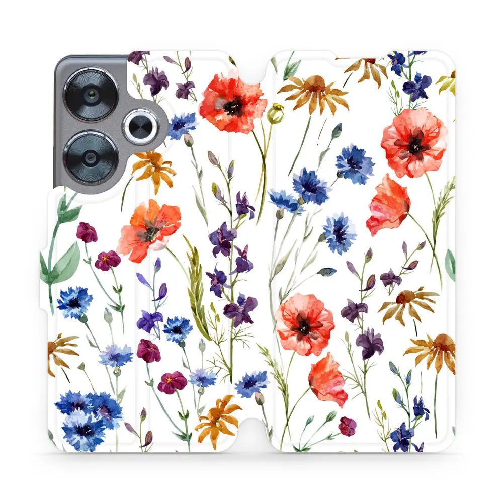 Flipové pouzdro Mobiwear - Xiaomi Poco F6 5G - MP04S Luční kvítí