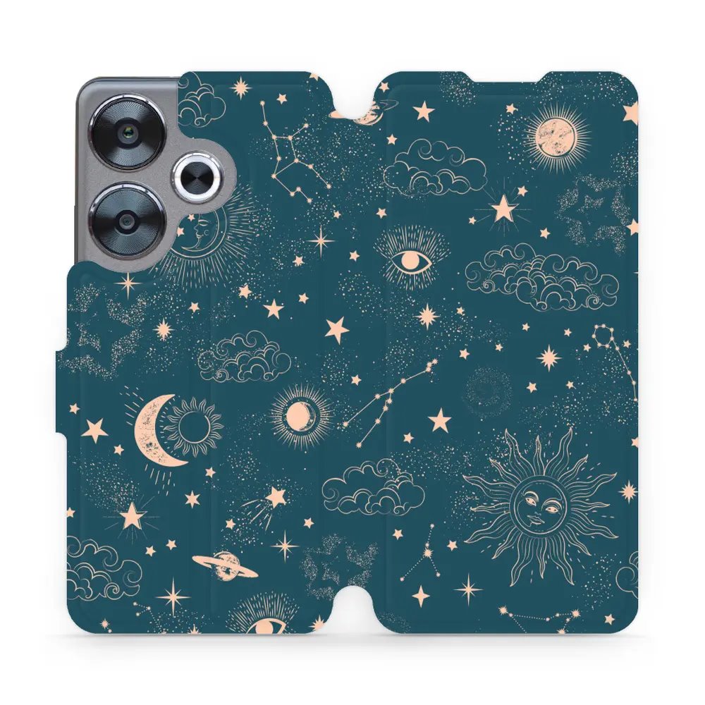 Flipové pouzdro Mobiwear - Xiaomi Poco F6 5G - VP14S Magický vesmír