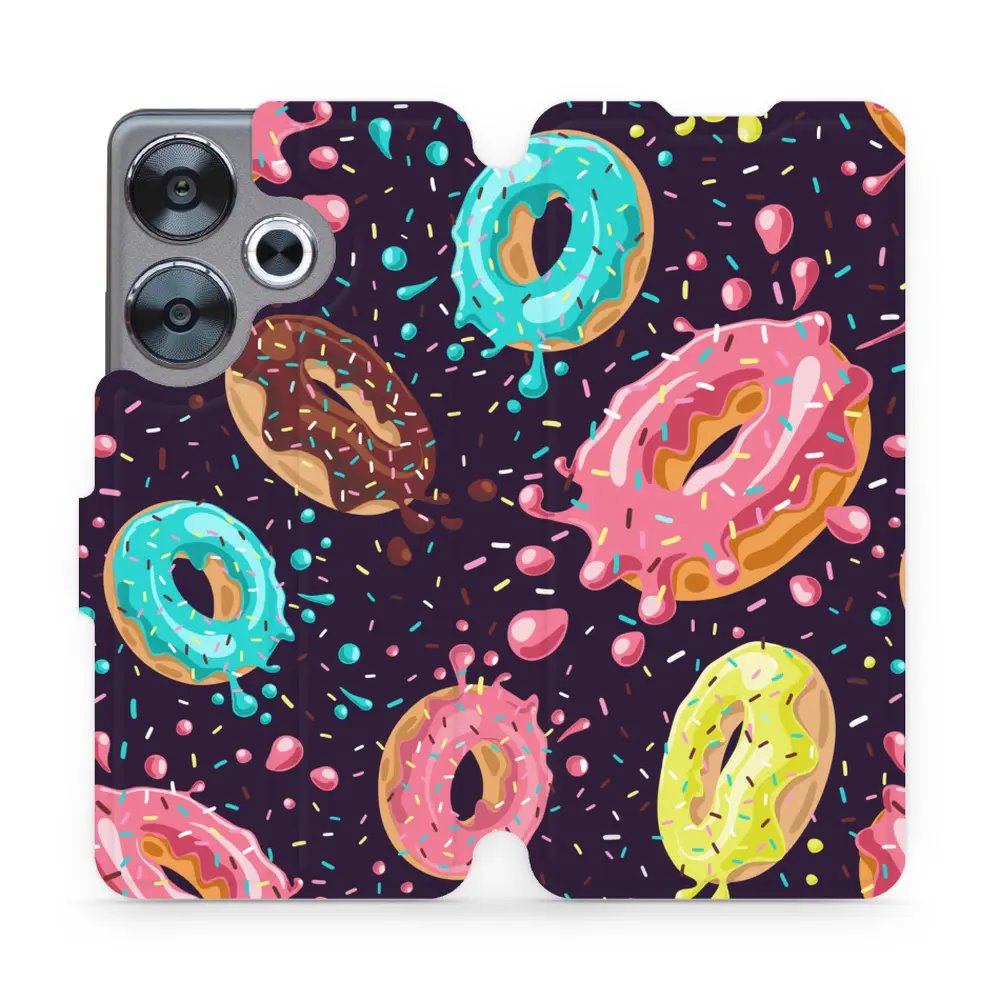 Flipové pouzdro Mobiwear - Xiaomi Poco F6 5G - VP19S Donutky