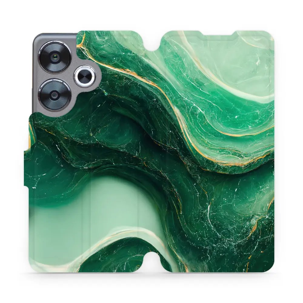 Flipové pouzdro Mobiwear - Xiaomi Poco F6 5G - VP38S Zelený mramor