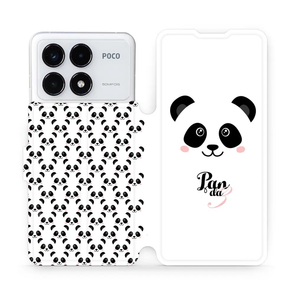 Flipové pouzdro Mobiwear - Xiaomi Poco F6 Pro 5G - M030P Panda Amálka