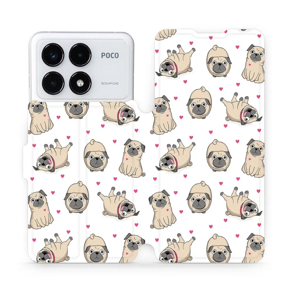 Flipové pouzdro Mobiwear - Xiaomi Poco F6 Pro 5G - M097P Mopsíci