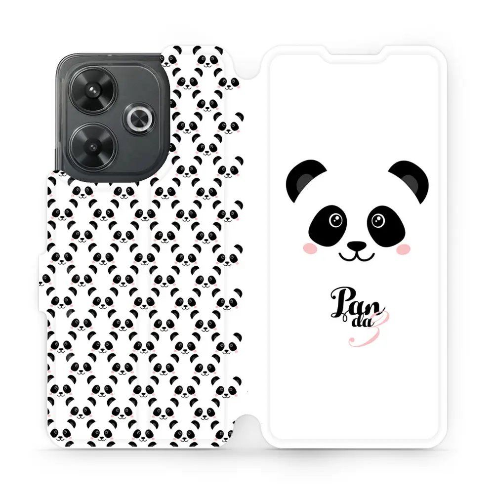 Flipové pouzdro Mobiwear - Xiaomi Redmi 13 - M030P Panda Amálka