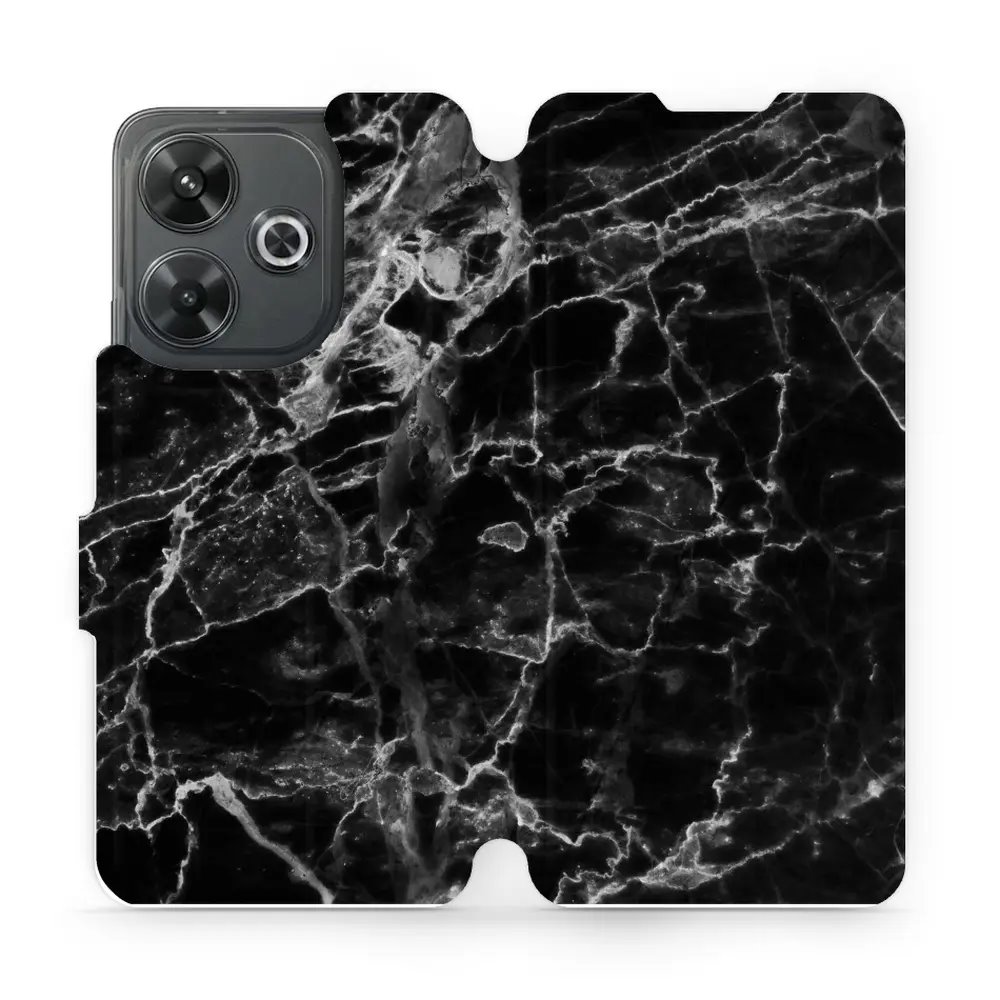 Flipové pouzdro Mobiwear - Xiaomi Redmi 13 - V056P Černý mramor
