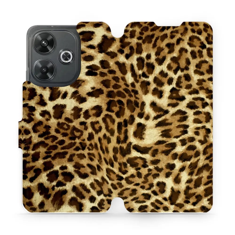 Flipové pouzdro Mobiwear - Xiaomi Redmi 13 - VA33P Leopardí vzor