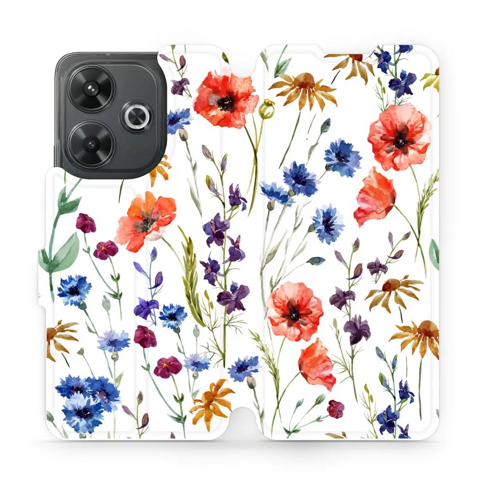 Flipové pouzdro Mobiwear - Xiaomi Redmi 13 - MP04S Luční kvítí