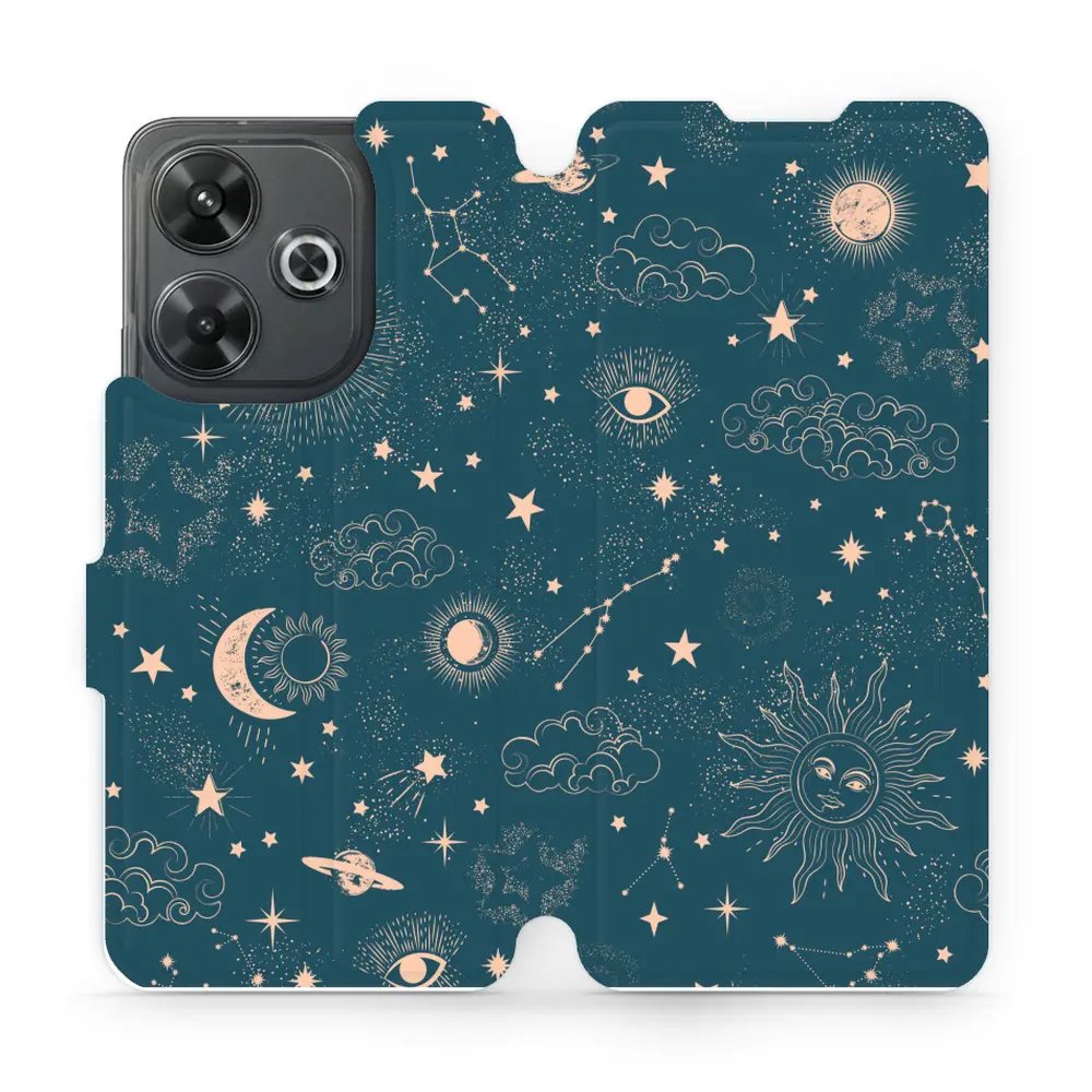 Flipové pouzdro Mobiwear - Xiaomi Redmi 13 - VP14S Magický vesmír