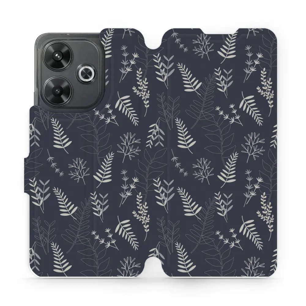 Flipové pouzdro Mobiwear - Xiaomi Redmi 13 - VP15S Kapradiny