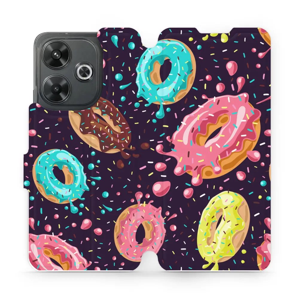 Flipové pouzdro Mobiwear - Xiaomi Redmi 13 - VP19S Donutky