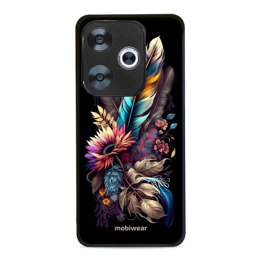 Lesklý kryt Mobiwear Glossy - Xiaomi Poco F6 5G - G011G Kytice s pírkem