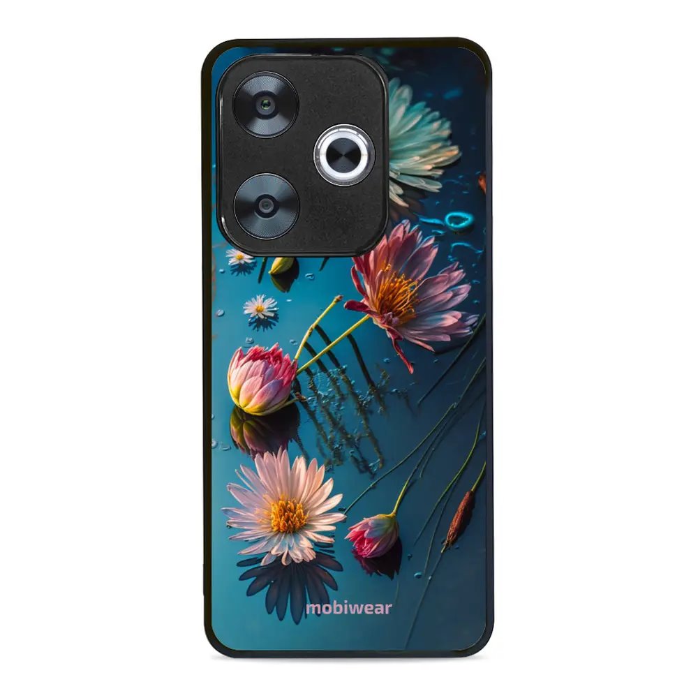 Lesklý kryt Mobiwear Glossy - Xiaomi Poco F6 5G - G013G Květy na hladině - VÝPRODEJ