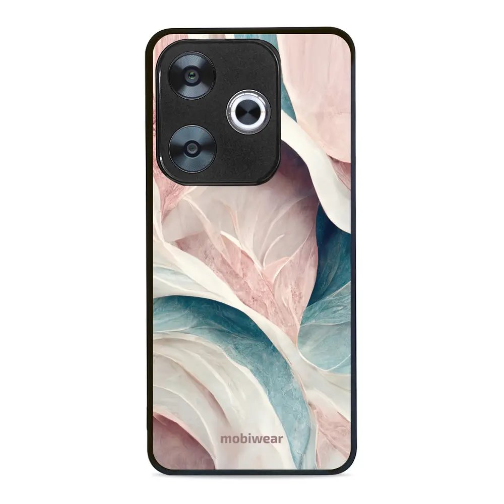 Lesklý kryt Mobiwear Glossy - Xiaomi Poco F6 5G - G026G - Růžový a zelenkavý mramor