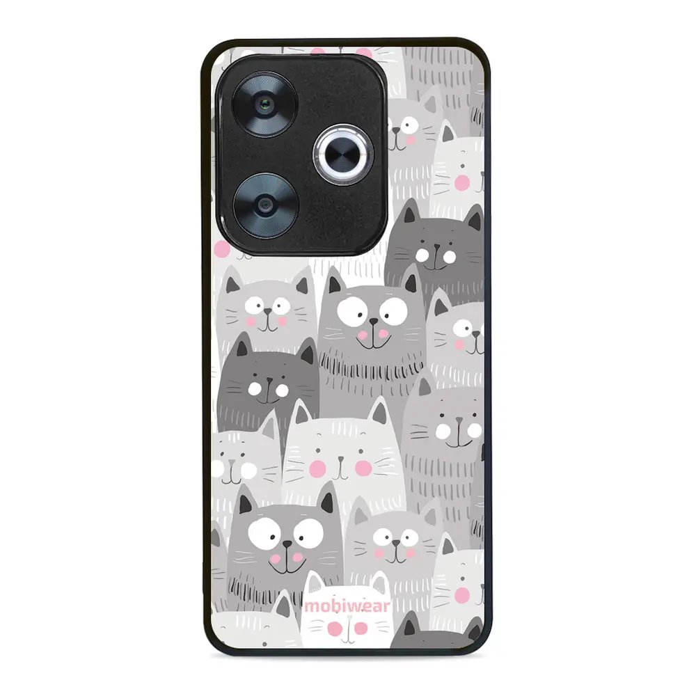 Lesklý kryt Mobiwear Glossy - Xiaomi Poco F6 5G - G045G - Kočičky