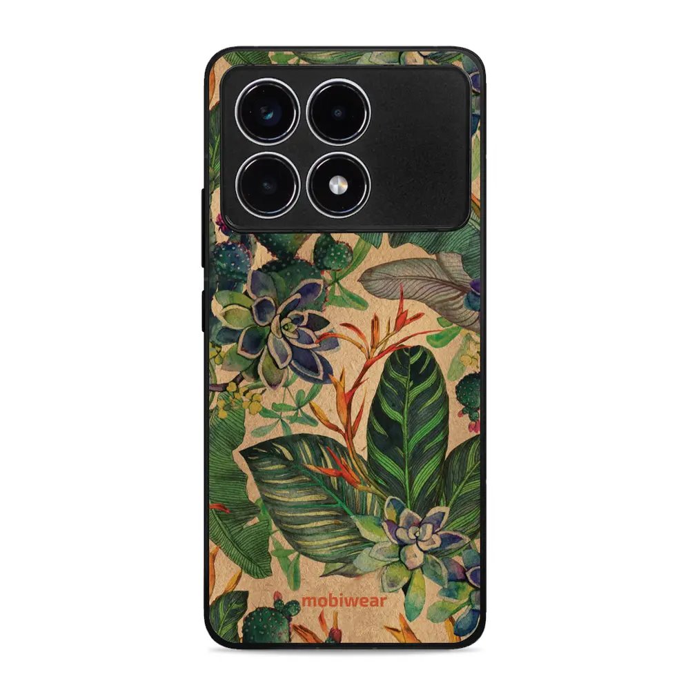 Lesklý kryt Mobiwear Glossy - Xiaomi Poco F6 Pro 5G - G036G - Sukulenty