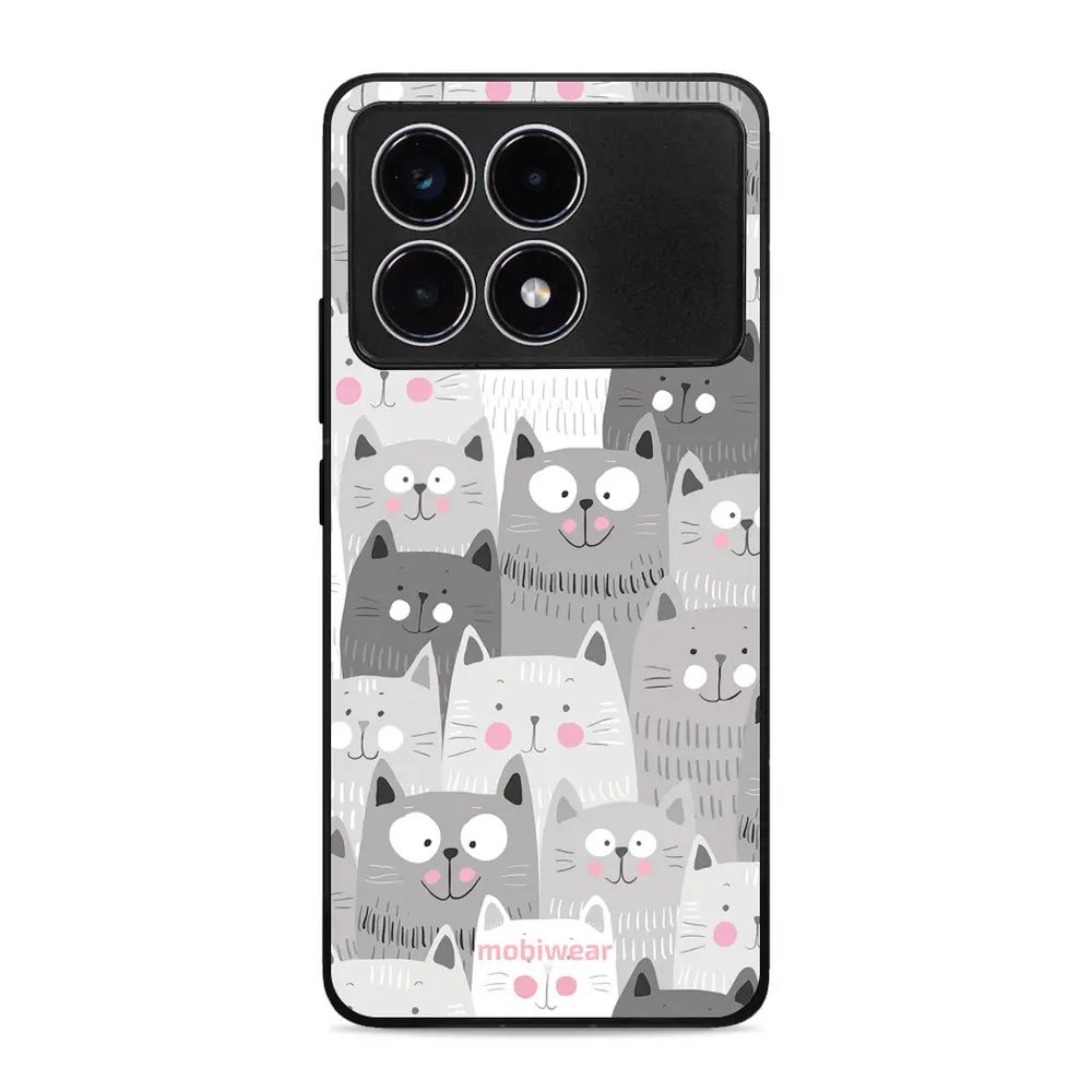 Lesklý kryt Mobiwear Glossy - Xiaomi Poco F6 Pro 5G - G045G - Kočičky