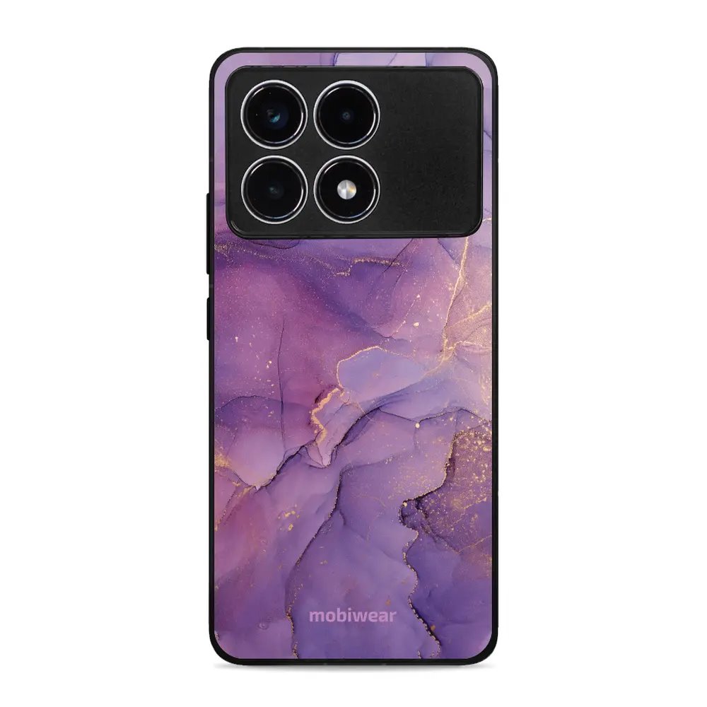 Lesklý kryt Mobiwear Glossy - Xiaomi Poco F6 Pro 5G - G050G - Fialový mramor