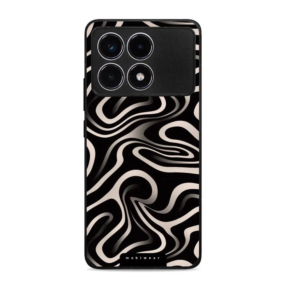 Lesklý kryt Mobiwear Glossy - Xiaomi Poco F6 Pro 5G - GA63G Vlnky a linky