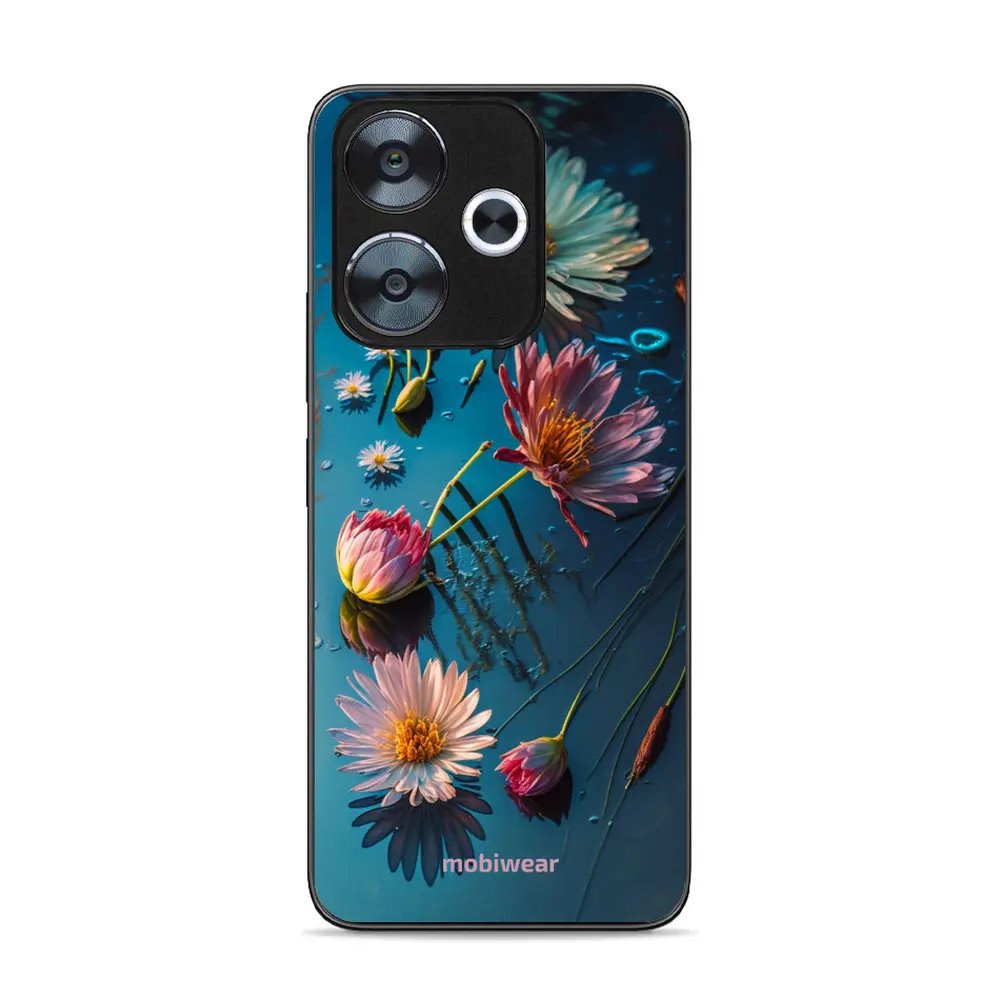 Lesklý kryt Mobiwear Glossy - Xiaomi Redmi 13 - G013G Květy na hladině