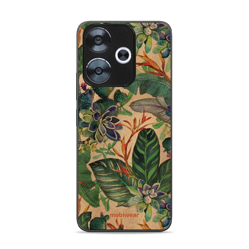 Lesklý kryt Mobiwear Glossy - Xiaomi Redmi 13 - G036G - Sukulenty