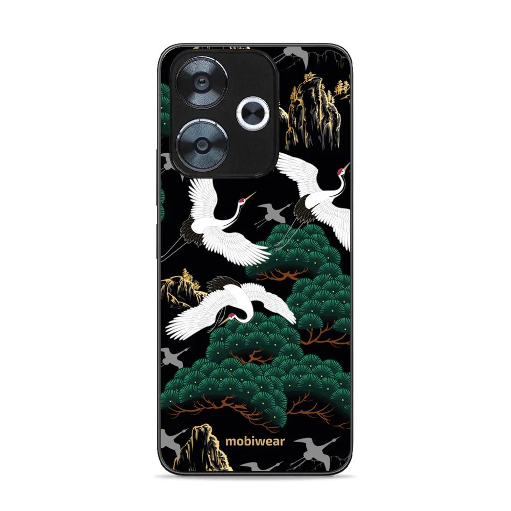 Lesklý kryt Mobiwear Glossy - Xiaomi Redmi 13 - G042G - Jeřábi