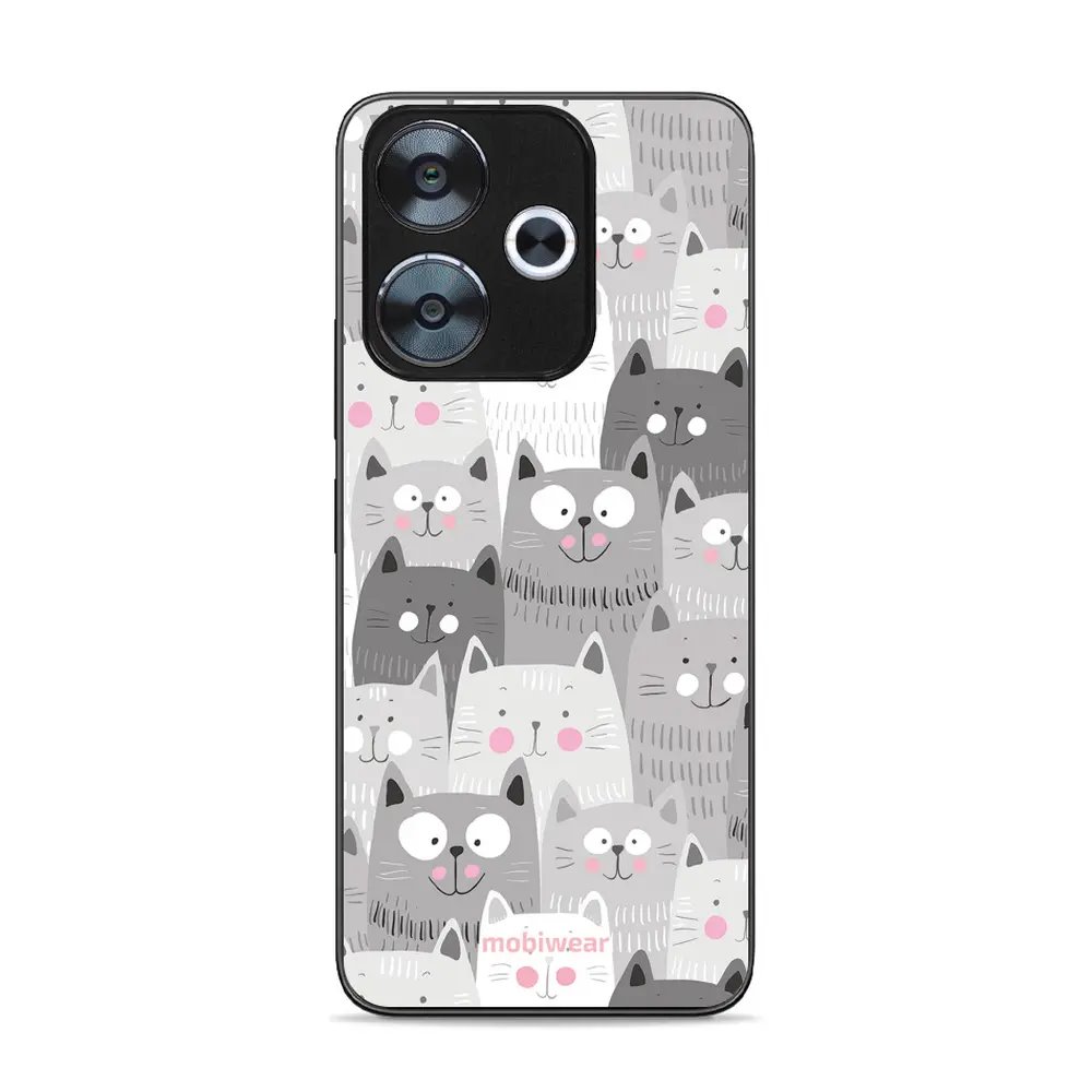 Lesklý kryt Mobiwear Glossy - Xiaomi Redmi 13 - G045G - Kočičky