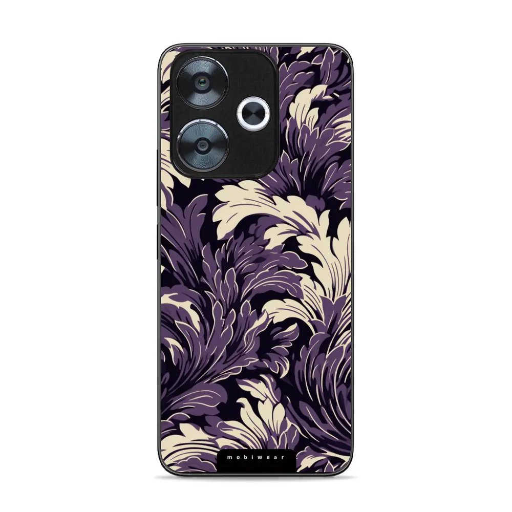Lesklý kryt Mobiwear Glossy - Xiaomi Redmi 13 - GA46G Fialové rostliny