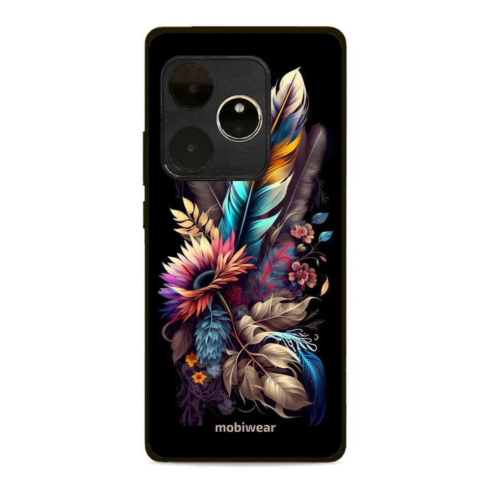 Lesklý kryt Mobiwear Glossy - Realme GT 6 5G - G011G Kytice s pírkem