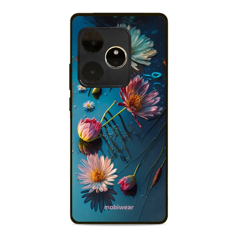 Lesklý kryt Mobiwear Glossy - Realme GT 6 5G - G013G Květy na hladině