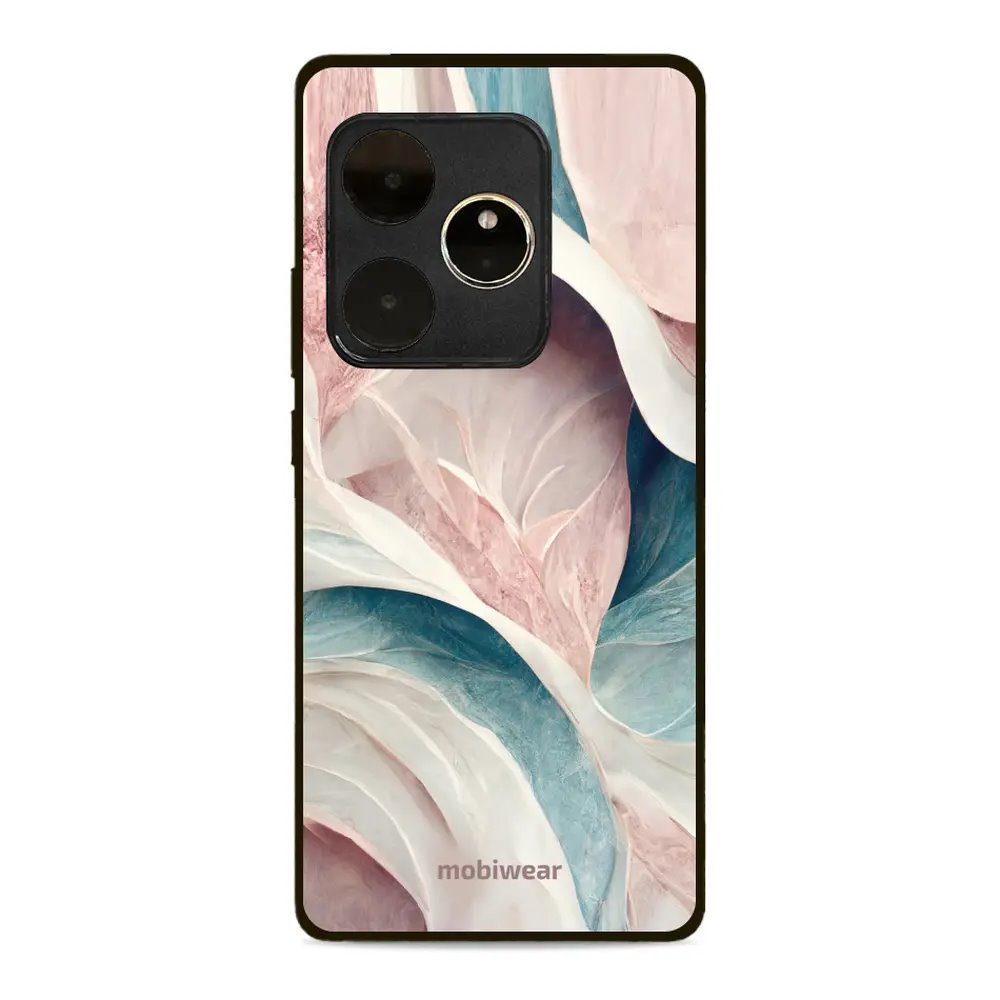 Lesklý kryt Mobiwear Glossy - Realme GT 6 5G - G026G - Růžový a zelenkavý mramor
