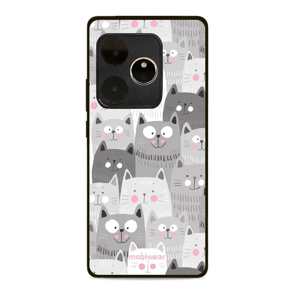 Lesklý kryt Mobiwear Glossy - Realme GT 6 5G - G045G - Kočičky