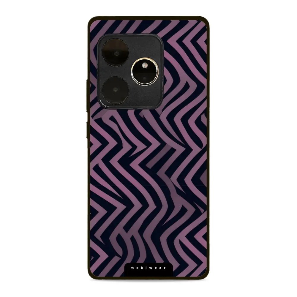 Lesklý kryt Mobiwear Glossy - Realme GT 6 5G - GA55G Fialové klikyháky
