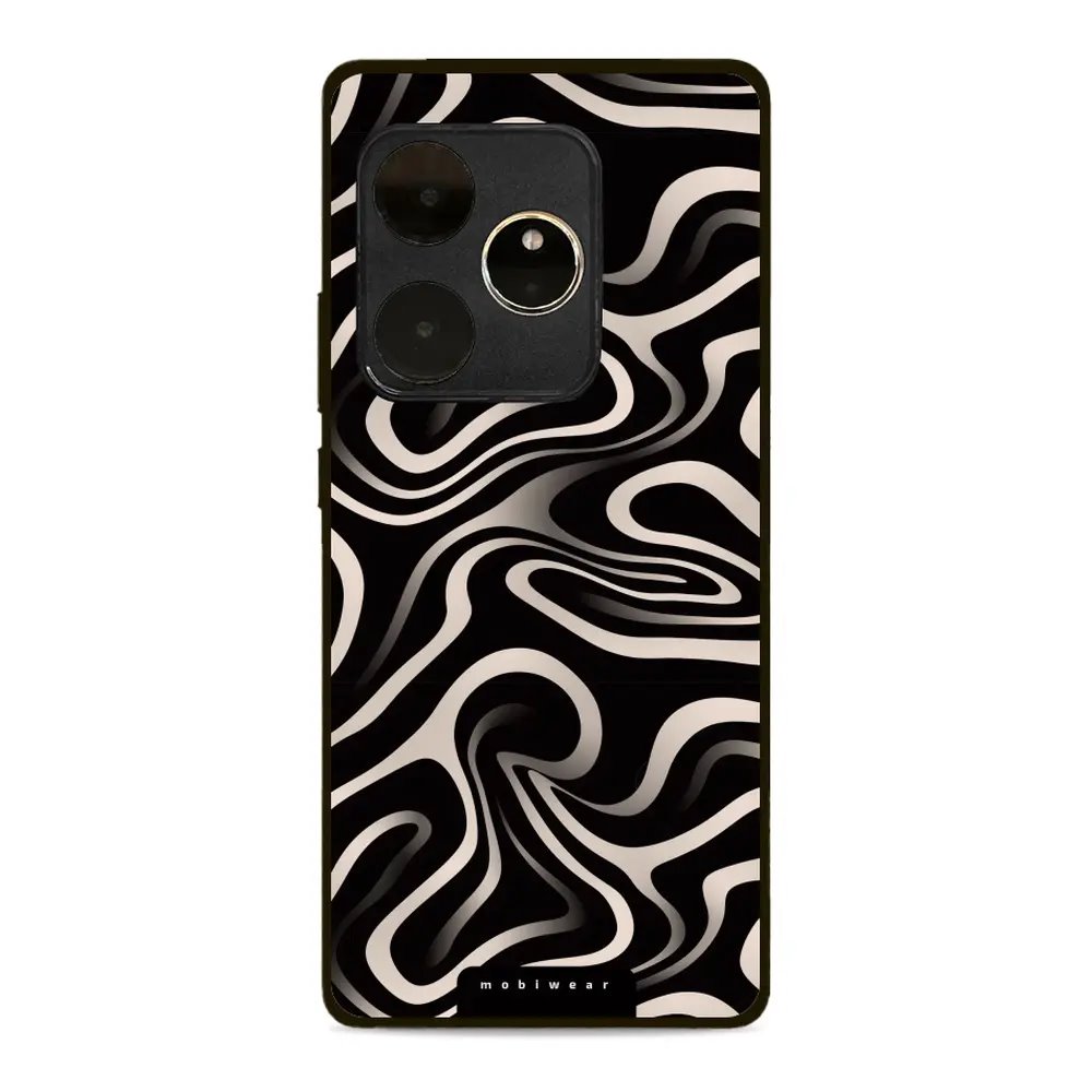 Lesklý kryt Mobiwear Glossy - Realme GT 6 5G - GA63G Vlnky a linky