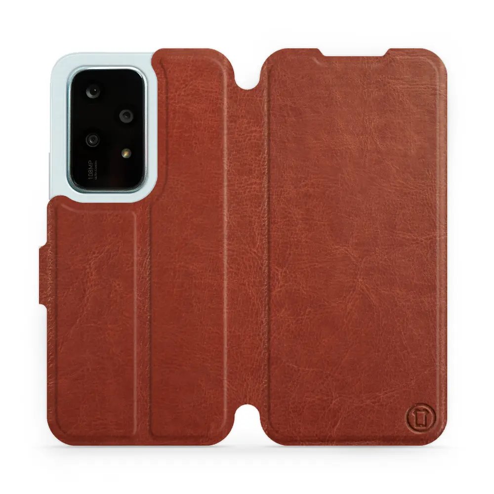 Flipové pouzdro Mobiwear - Honor 200 Lite - Hnědé a šedé