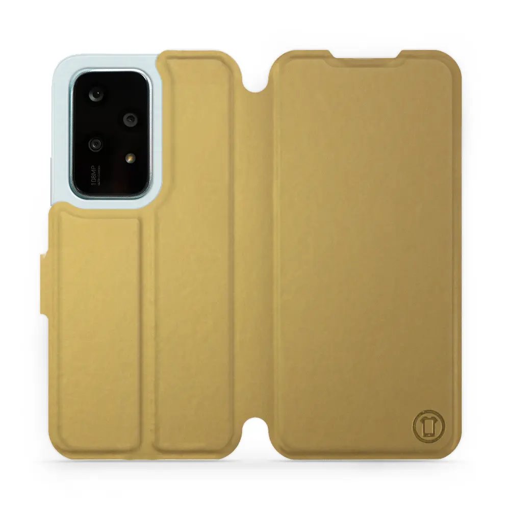 Flipové pouzdro Mobiwear - Honor 200 Lite - Zlatavé a šedé