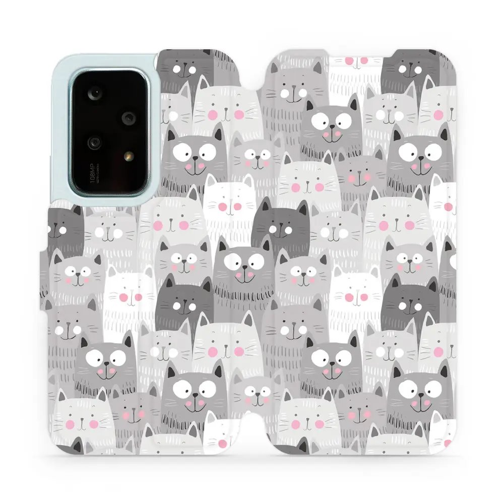 Flipové pouzdro Mobiwear - Honor 200 Lite - M099P Kočičky