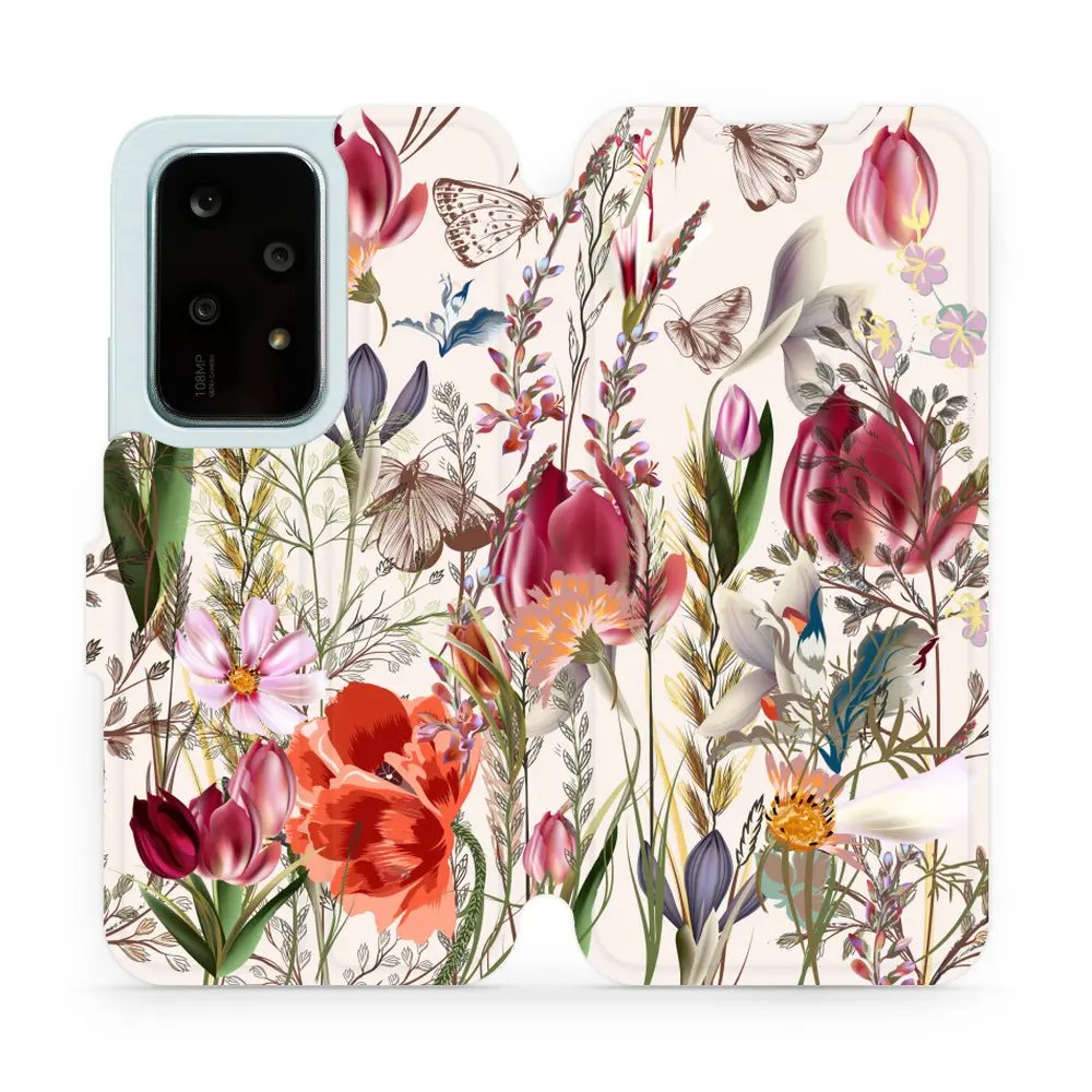 Flipové pouzdro Mobiwear - Honor 200 Lite - MP01S Rozkvetlá louka