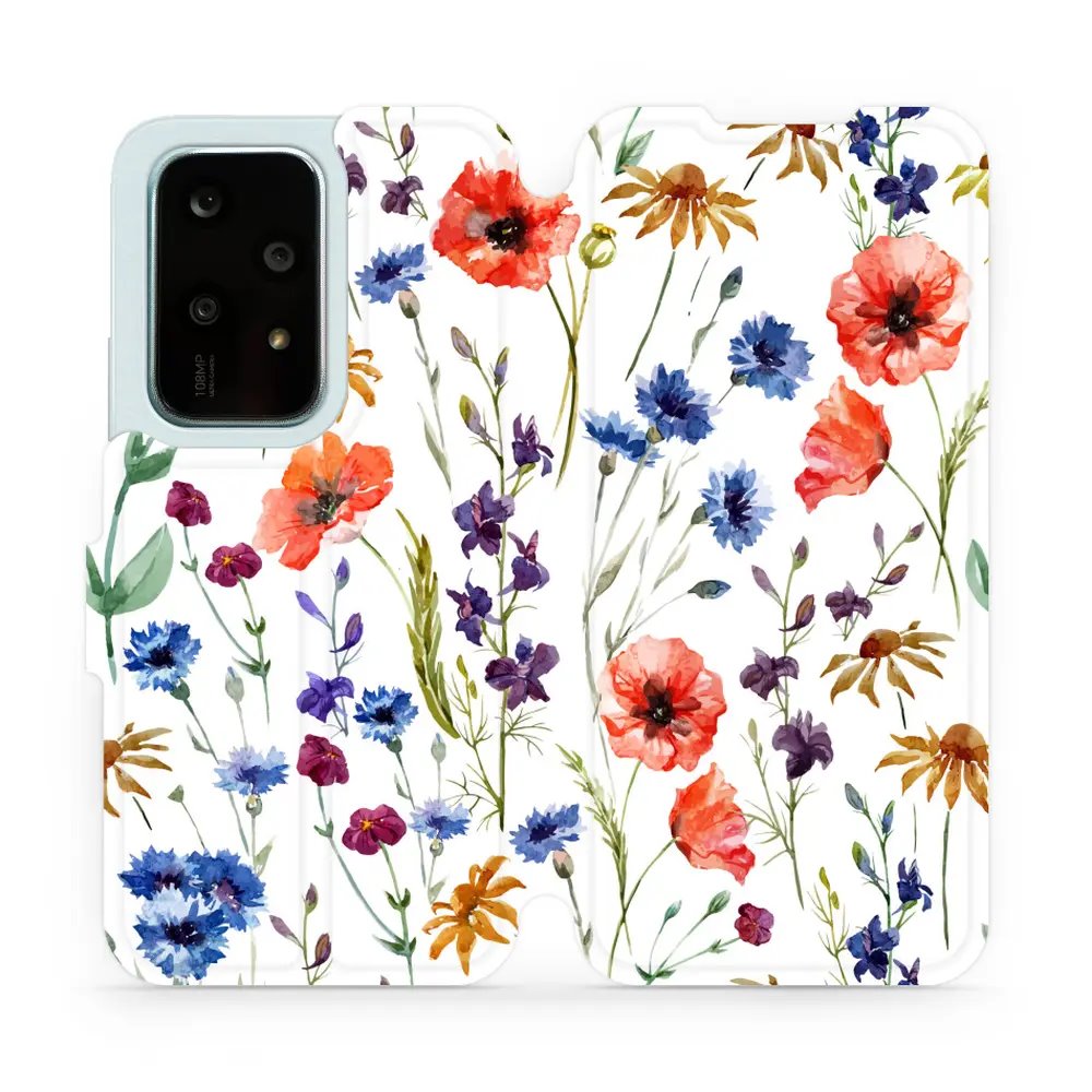 Flipové pouzdro Mobiwear - Honor 200 Lite - MP04S Luční kvítí