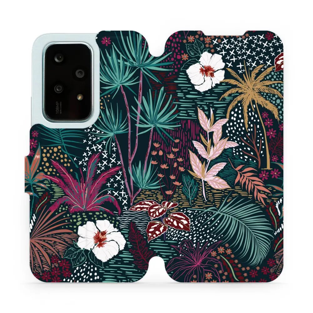 Flipové pouzdro Mobiwear - Honor 200 Lite - VP13S Temná flóra