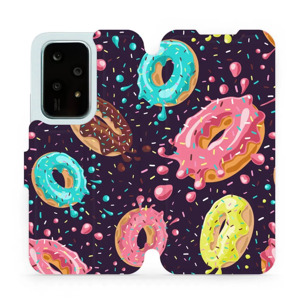 Flipové pouzdro Mobiwear - Honor 200 Lite - VP19S Donutky